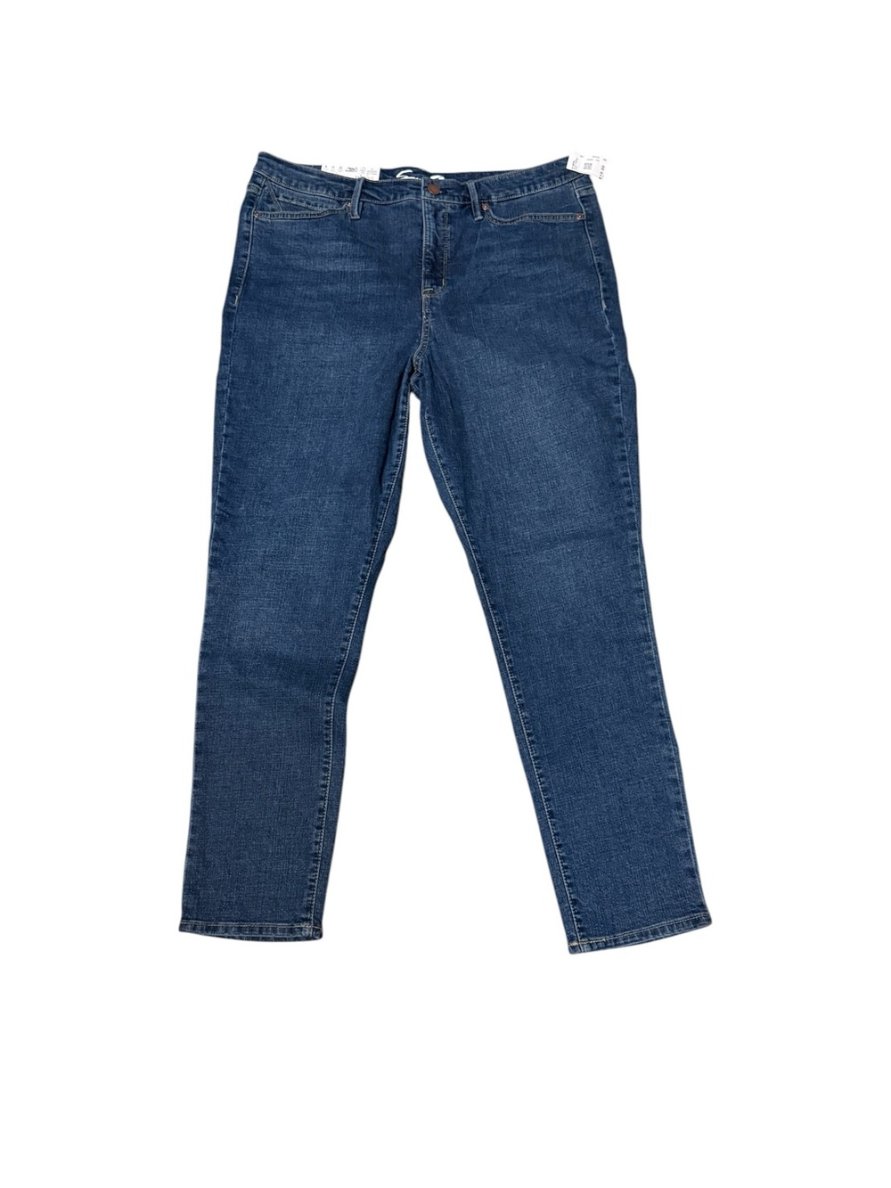 Seven7 Skinny High Rise Jeans in Deep Blue-*New With Tags - size 16